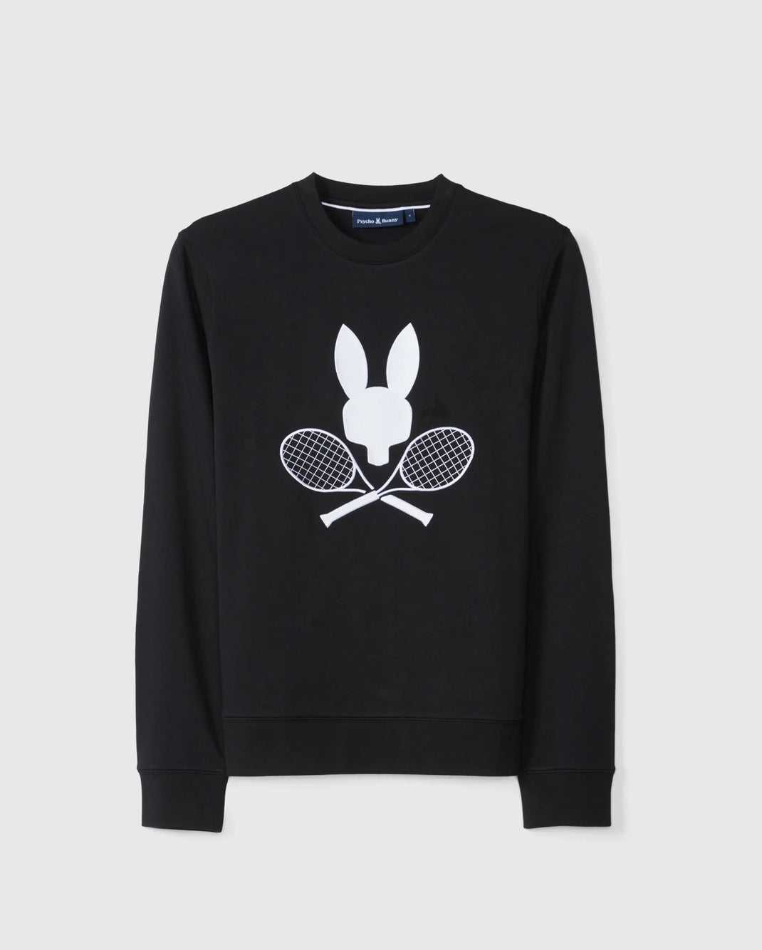 Sweats Psycho Bunny Courtside Sweatshirt Noir Homme | ZET-86684067